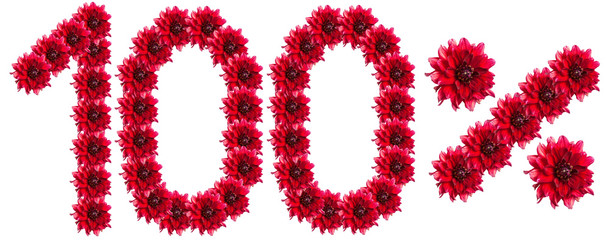 figures 100% of the letters written by flowers