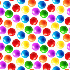 Background with balls seamless, vector