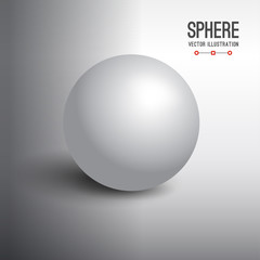 3d sphere vector illustration.
