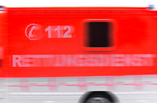 Krankenwagen verwischt