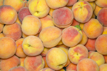 group of fresh peaches