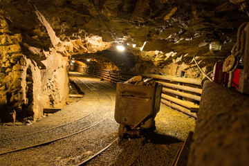 Walk the old abandoned mine, Harrachov, Czech Republic