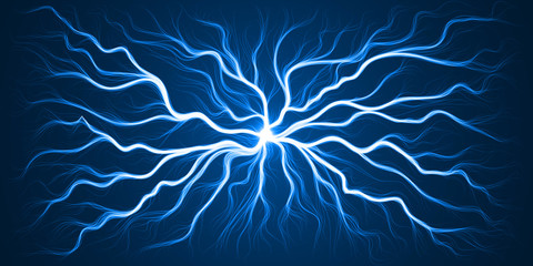 energy trails abstract with curved lines. beam on center.