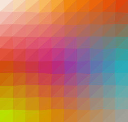 Rainbow abstract mosaic low polygon backrgound