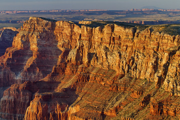 Canyon ridges at Navajo Point, Grand Canyon