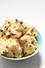 Cookie dough with chocolate chips
