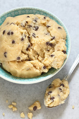 Cookie dough with chocolate chips