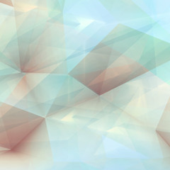 Abstract digital 3d polygonal background, square