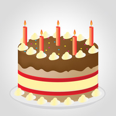 Party Cake Represents Fun Celebrations And Joy