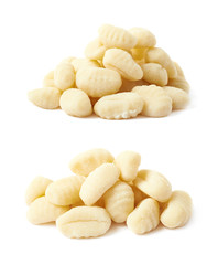 Pile of gnocchi dough dumplings