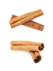 Cinnamon stick isolated