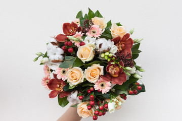Bouquet of fresh beautiful flowers