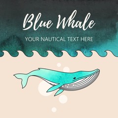 Illustration of whale