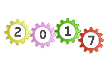 2017 word written in nuts