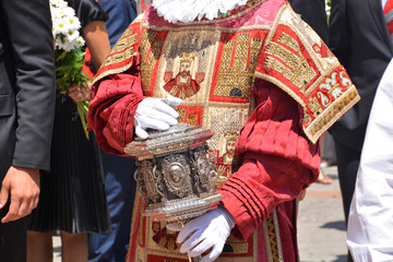 báculo de plata en las fiestas de Burgos