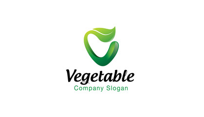 Vegetable Logo Design Illustration