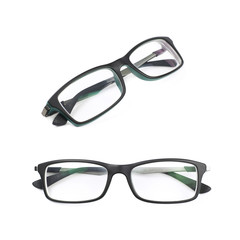 Pair of optical glasses isolated