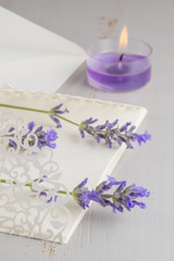 Obraz na płótnie Canvas lavender letter