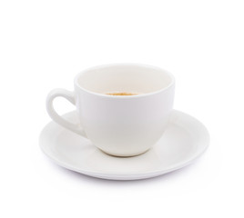 Cup of coffee isolated