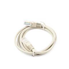 Folded ethernet cable isolated