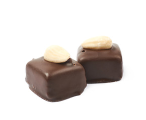 Chocolate confection candy isolated
