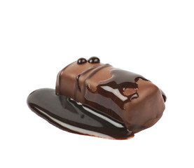 Chocolate confection candy isolated