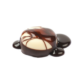 Chocolate confection candy isolated
