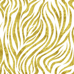 gold zebra pattern © DariaBumblebee