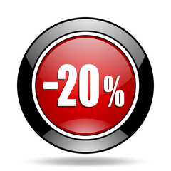 20 percent sale retail icon