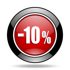 10 percent sale retail icon