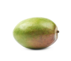 Single ripe mango fruit isolated