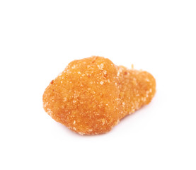 Single breaded peanut isolated