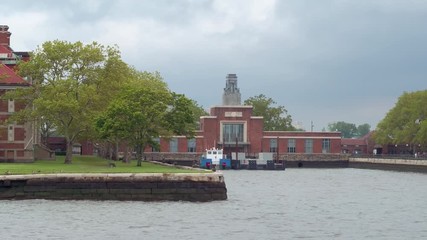 Stock video of Ellis Island USA