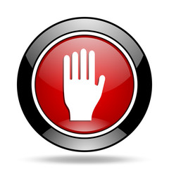 Obraz premium stop icon