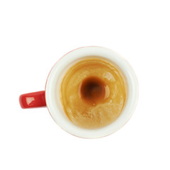 Finished espresso cup isolated