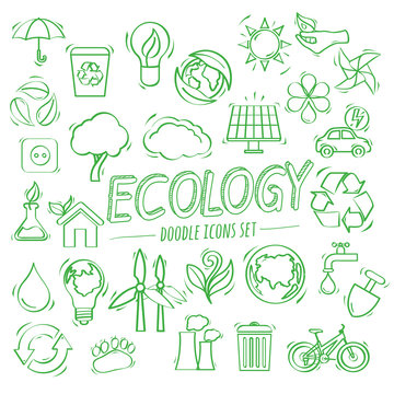 Ecology Doodle Icons