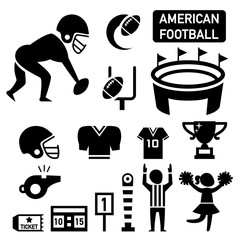 isolated american football icon illustration
