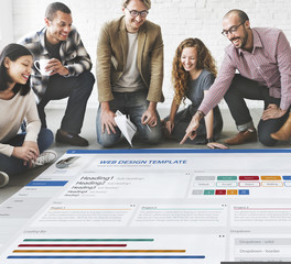 Creative Sample Website Design Template Concept