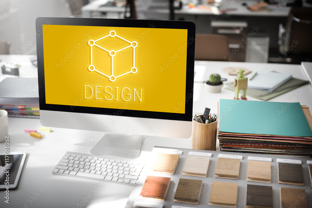 Aufkleber art notion scheme thought vision visual graphic concept