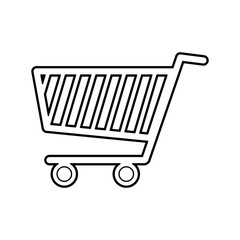 shopping cart commerce consumerism icon. Isolated and flat illustration. Vector graphic