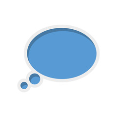 bubble message communication chat icon. Isolated and flat illustration. Vector graphic