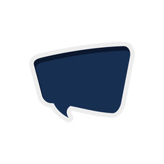bubble message communication chat icon. Isolated and flat illustration. Vector graphic