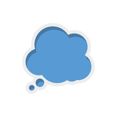 bubble message communication chat icon. Isolated and flat illustration. Vector graphic