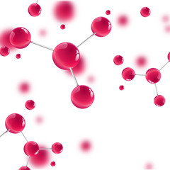 vector molecules background