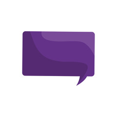 bubble message communication chat icon. Isolated and flat illustration. Vector graphic