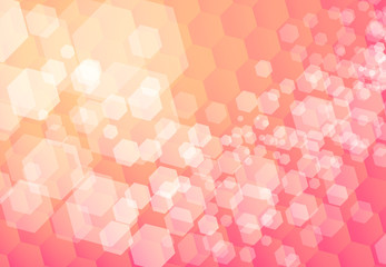 Fototapeta premium hexagon background pink