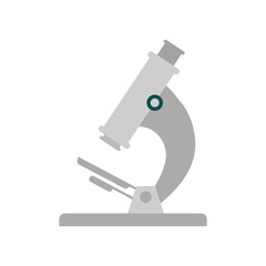 microscope laboratory science research icon. Isolated and flat illustration. Vector graphic