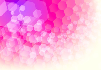 hexagon background pink