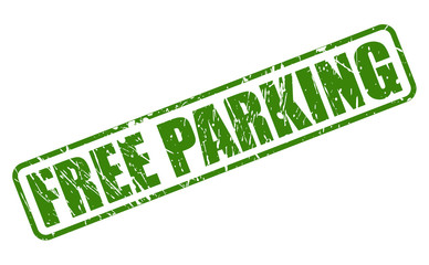 FREE PARKING green stamp text