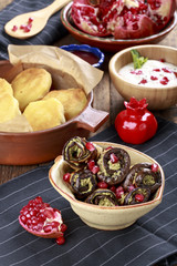 Fried Eggplant with Walnut Sauce. Badridzhani.